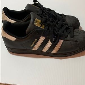 Men BlackSuperstar Adidas Size 10.5